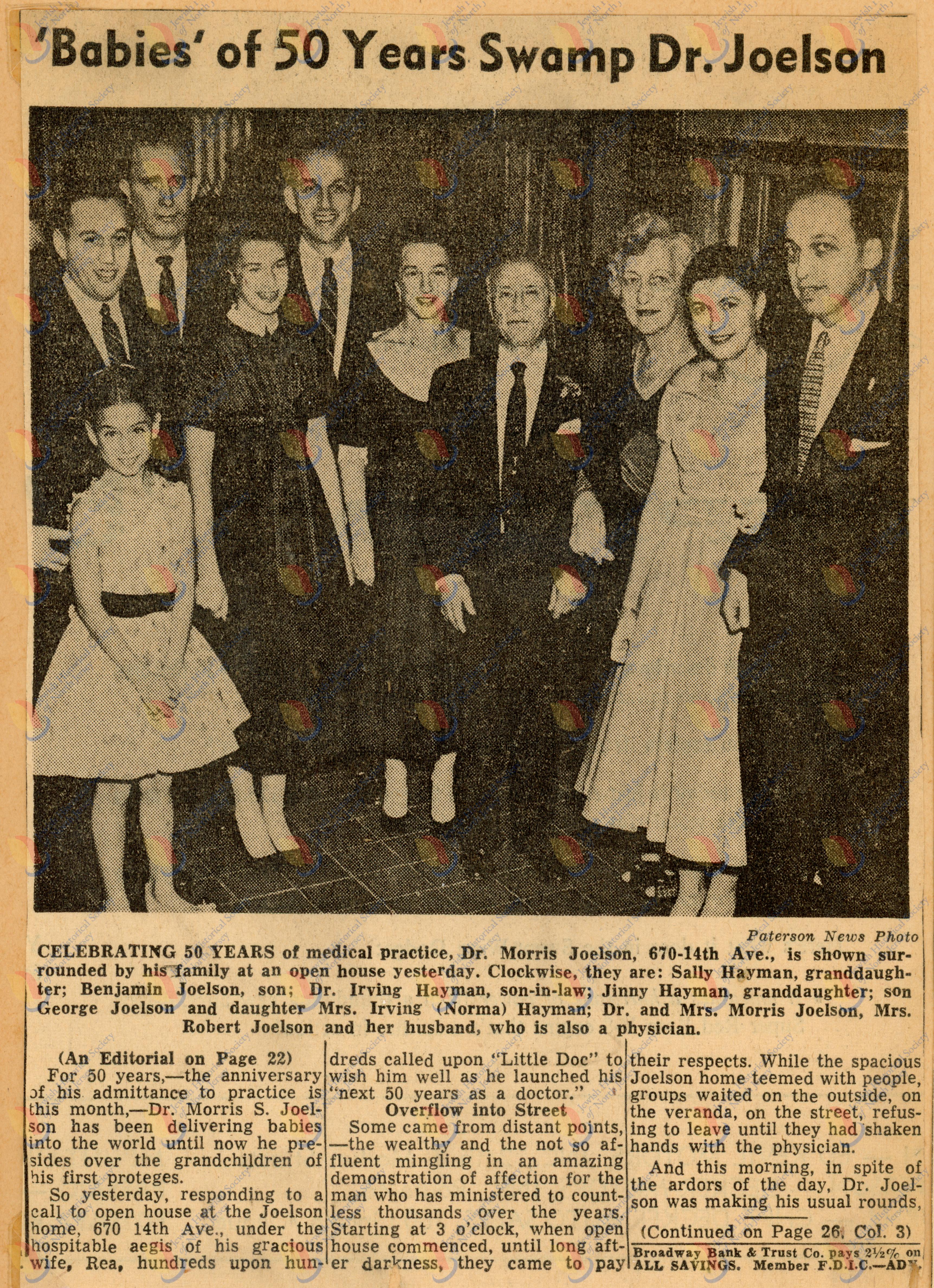 "Babies" of 50 Years Swamp Dr. Joelson