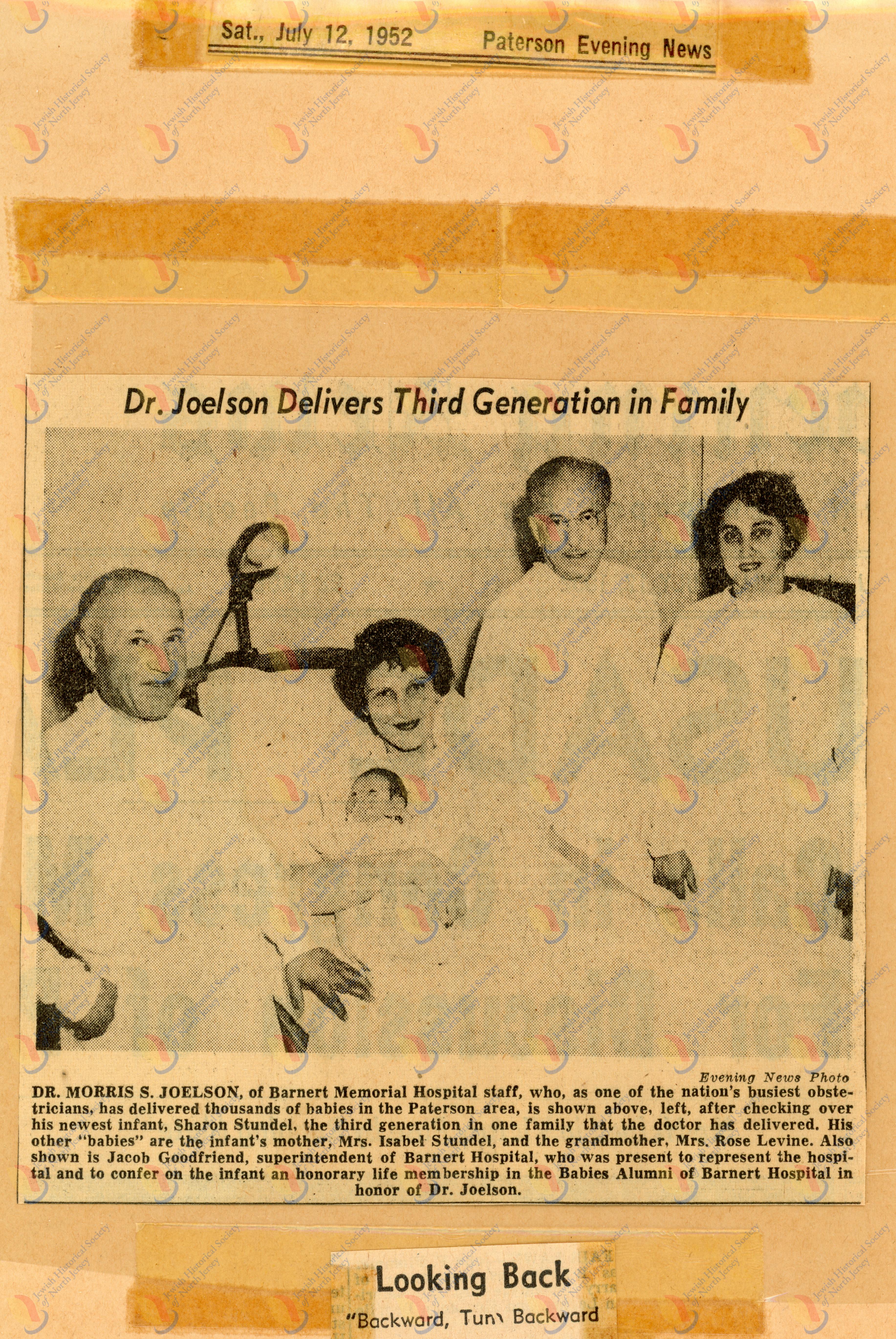 Dr. Joelson Delivers Third Generation in Family