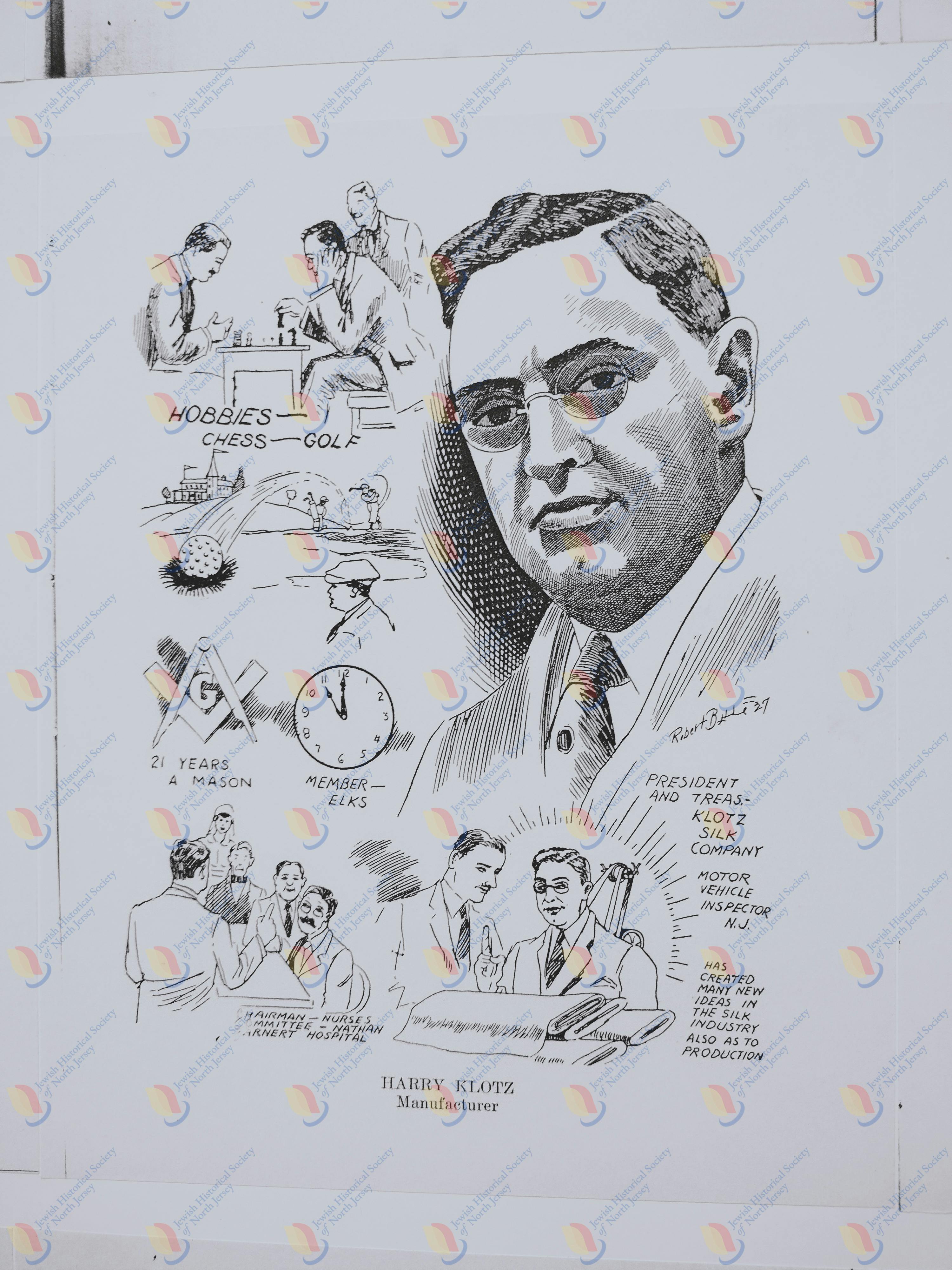 Harry Klotz, Poster Prominent Businessmen