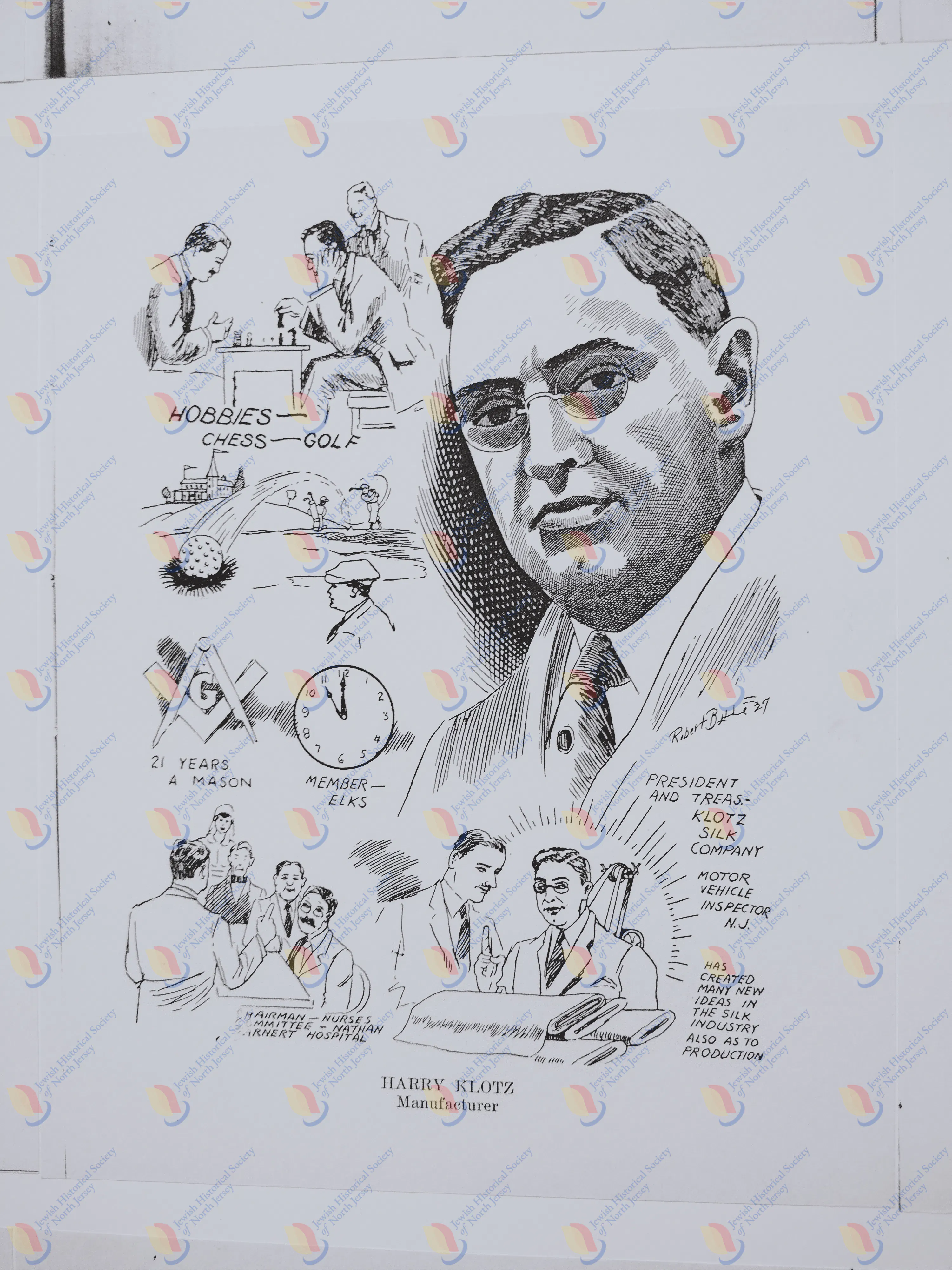 Harry Klotz, Poster Prominent Businessmen