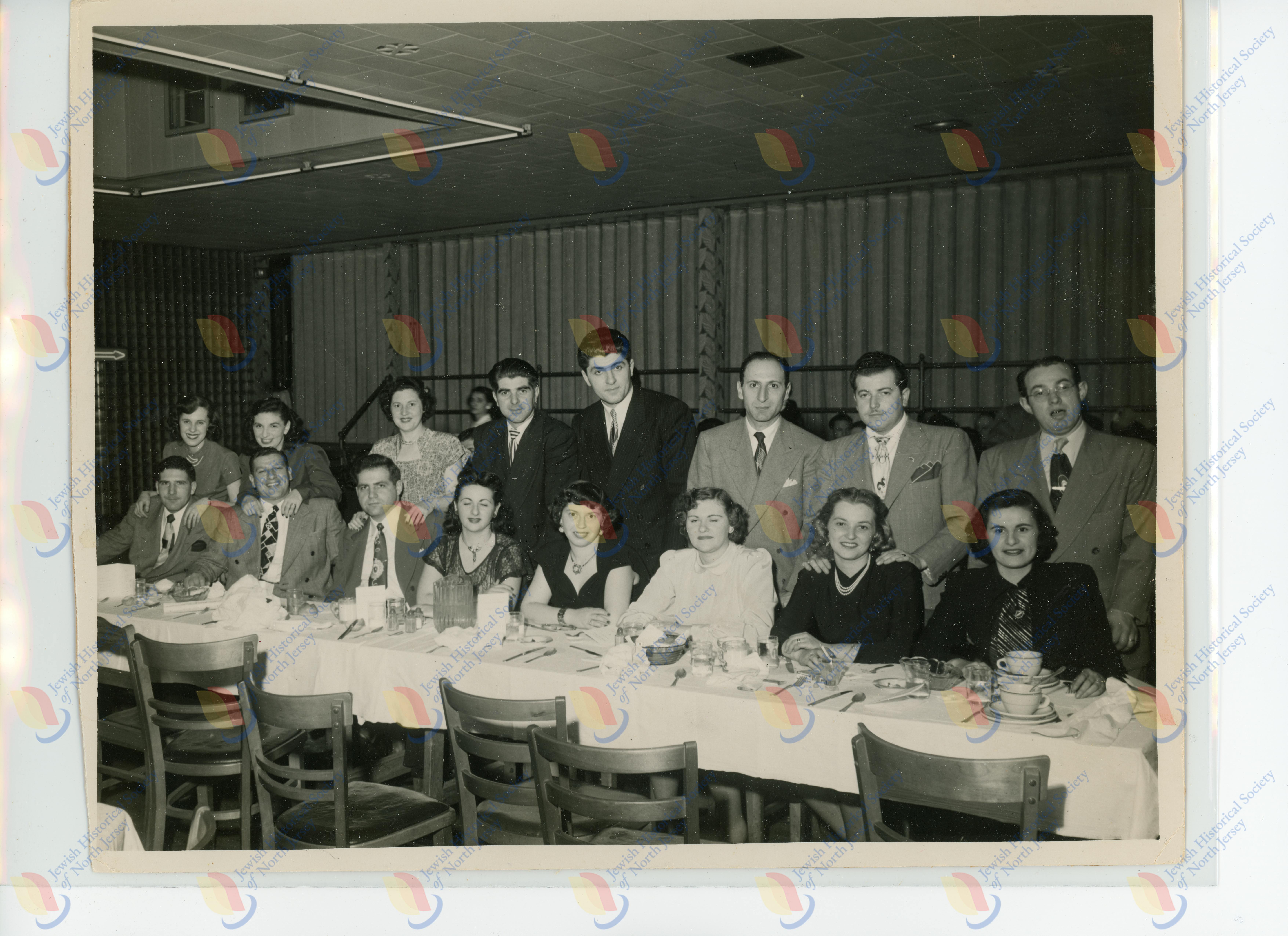 Photo of Panther club members and wives