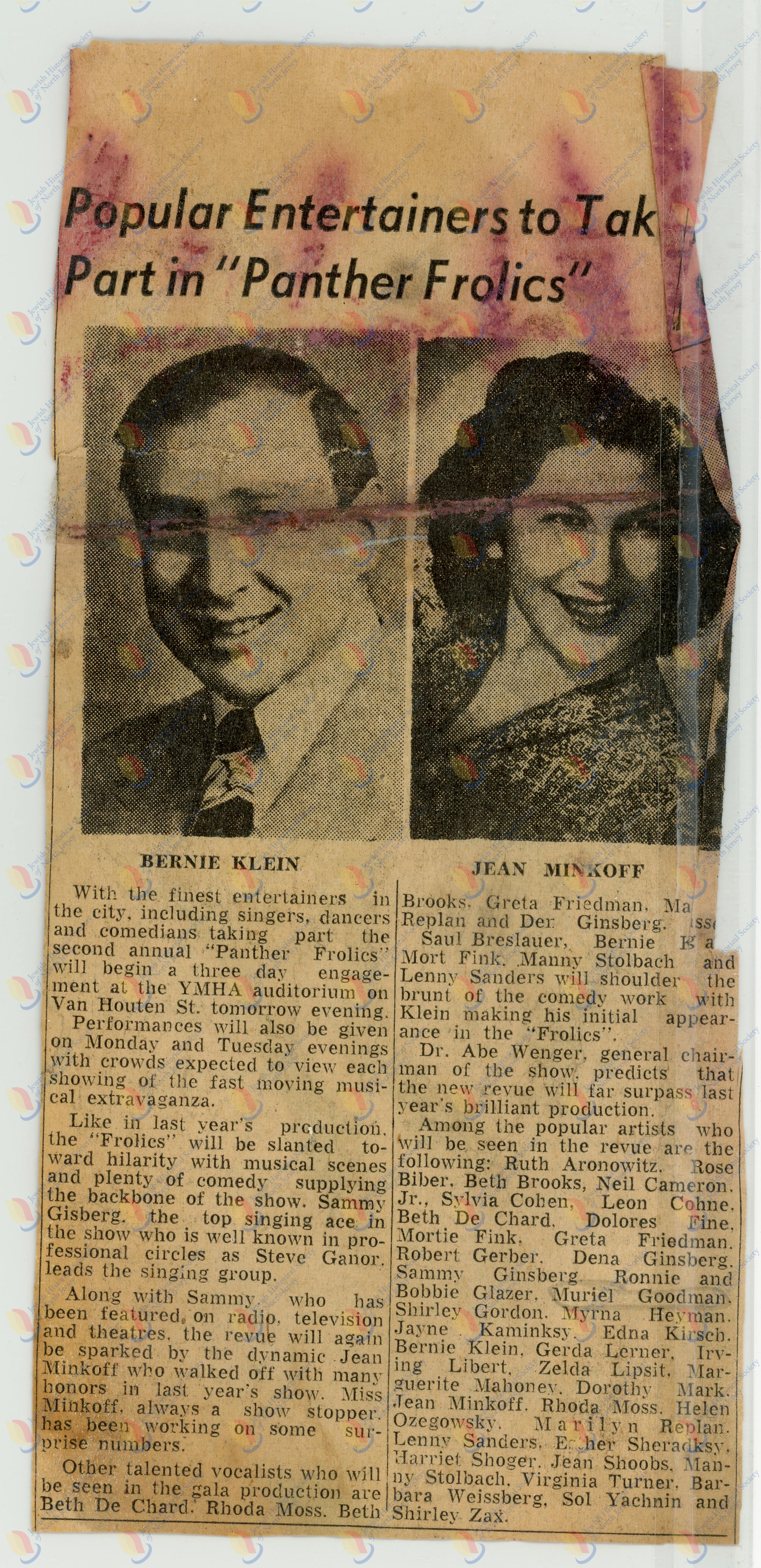 Newpaper clipping