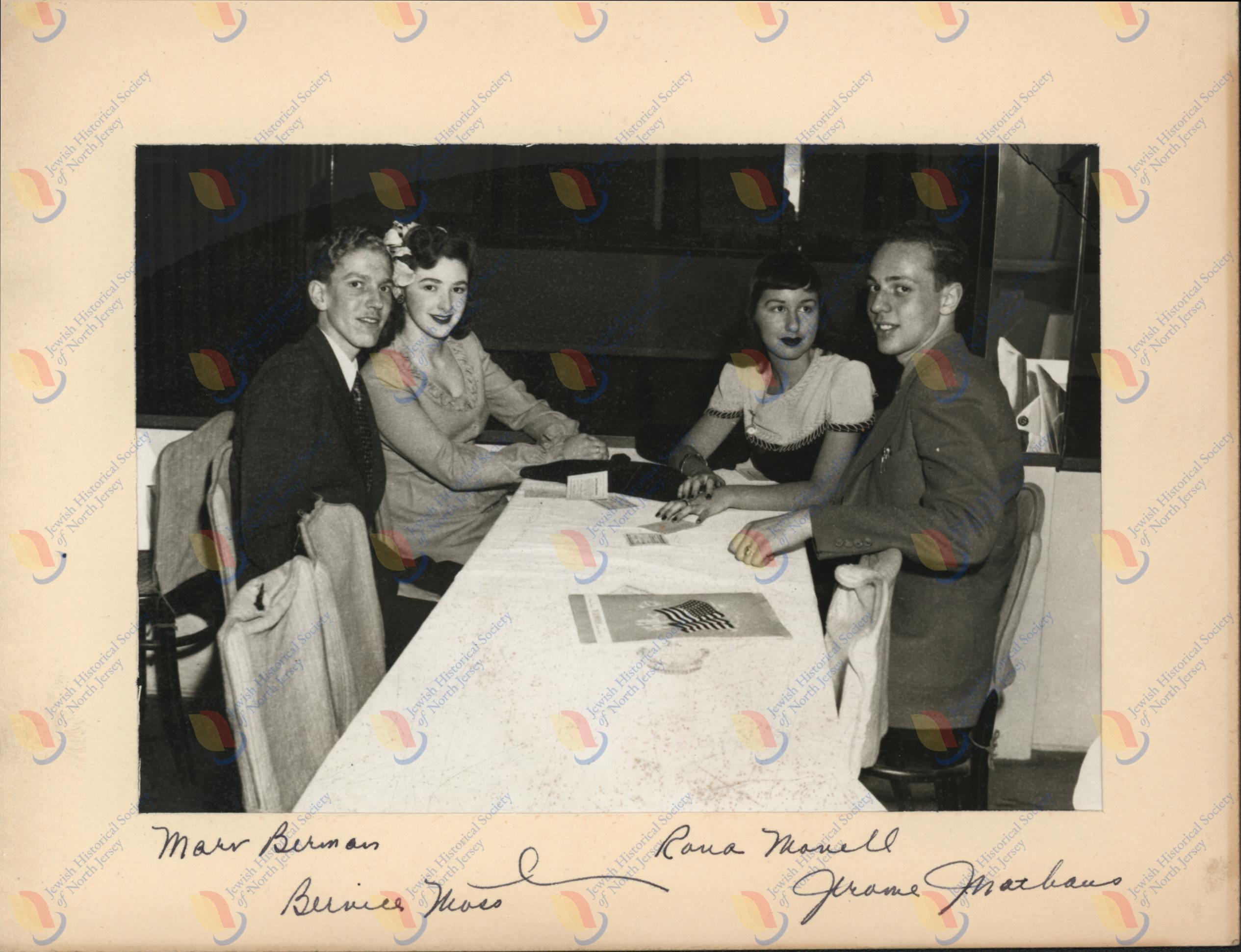 Two couples inside Meadowbrook nightclub